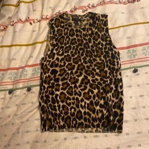 Cheetah crop top